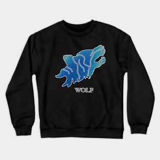 WOLF Logo Font Crewneck Sweatshirt